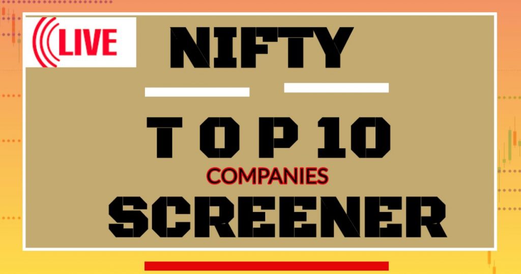 NIFTY TOP 10 COMPANIES