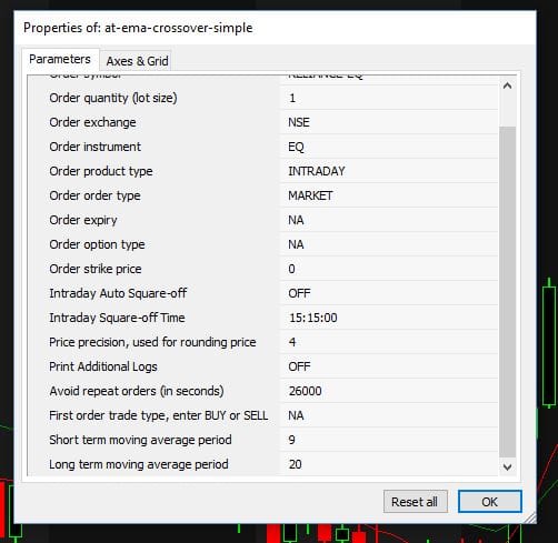 paramter setting right click 