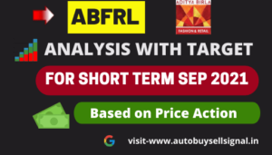 Read more about the article ABFRL Analysis with target Sptember 2021