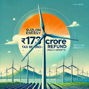 Read more about the article Suzlon Energy के शेयरों में 63% की Growth के साथ ₹173 करोड़ का Tax Refund: जानें Details